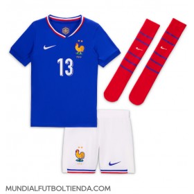 Camiseta Francia Kante #13 Primera Equipación Replica Eurocopa 2024 para niños mangas cortas (+ Pantalones cortos)